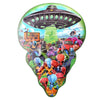 Roswell Alien Fest UFO Embossed Shaped Metal Sign